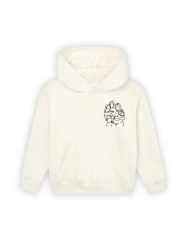 Pull enfant avec dessin au trait