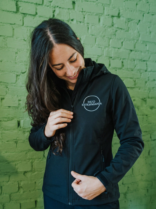 Premium softshell jas met lijntekening