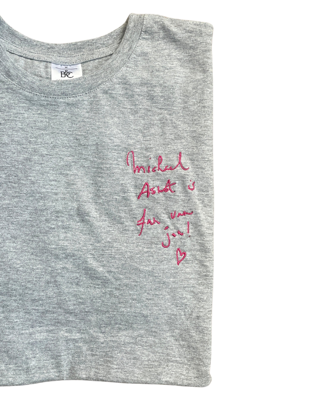 T-shirt met eigen handschrift