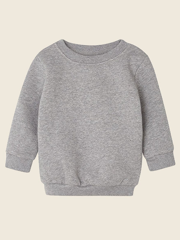 Baby sweater met ingekleurde tekening, in de kleur Grijs