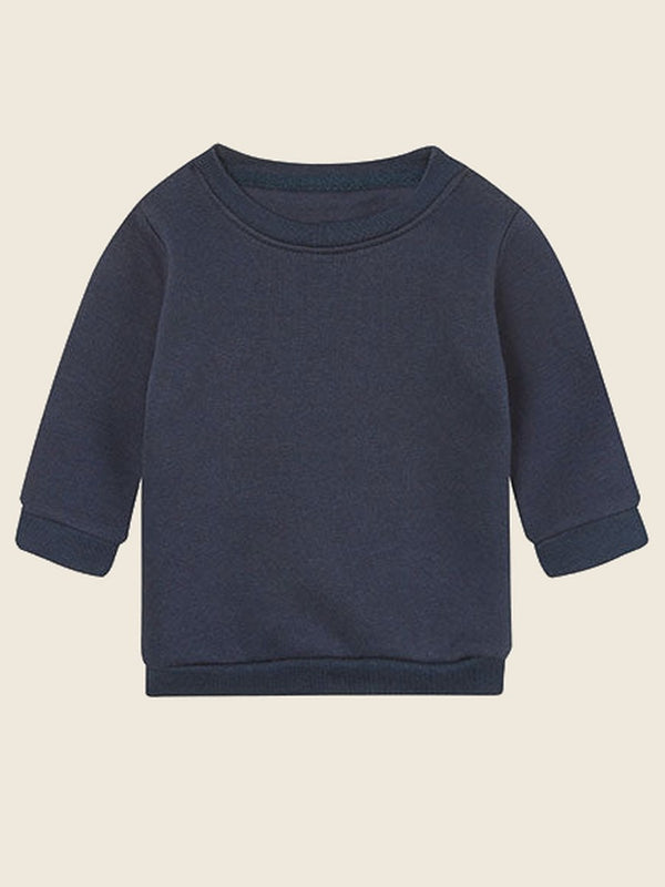 Gepersonaliseerde baby sweater, in de kleur Navy