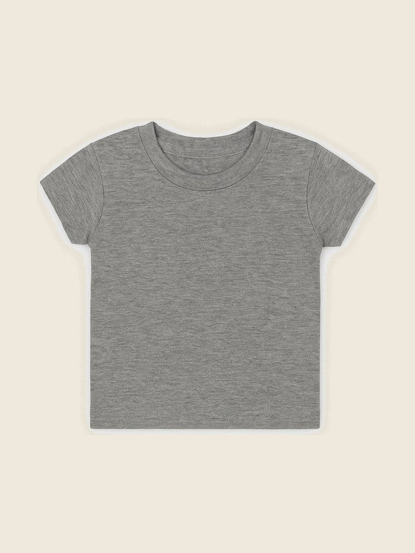 Baby T-shirt met kindertekening, in de kleur Grijs