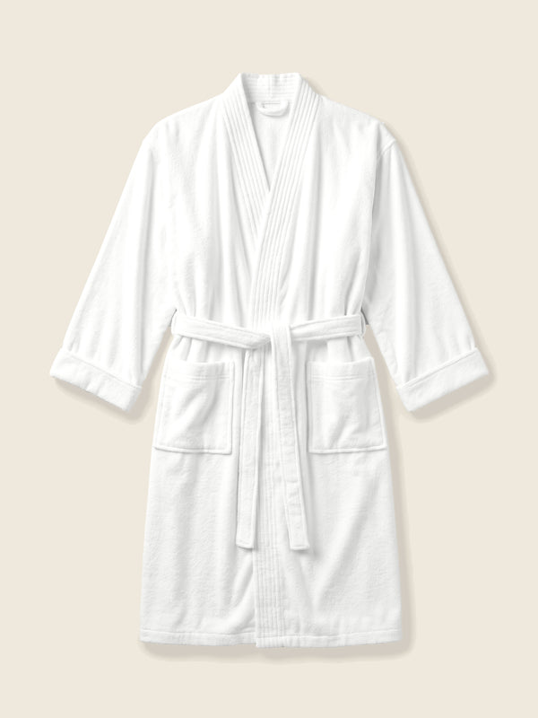 Peignoir avec logo, dans la couleur Wit
