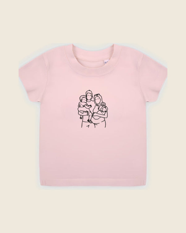 Baby T-shirt, gedragen