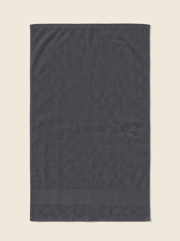 Serviette avec logo, dans la couleur Donkergrijs