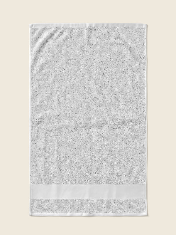 Serviette avec logo, dans la couleur Lichtgrijs