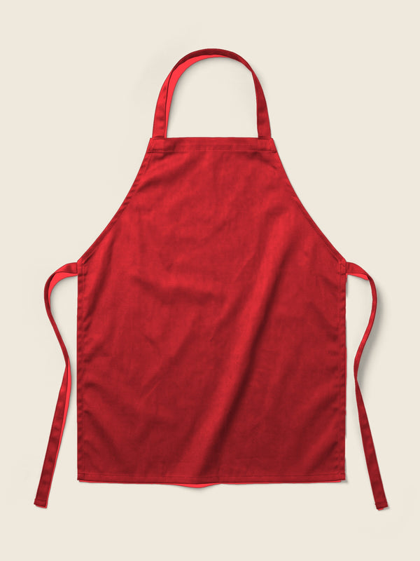 Tablier enfant avec texte, dans la couleur Rood