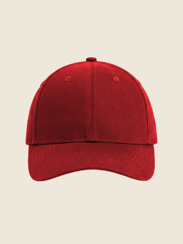 Dad cap met kindertekening, in de kleur Rood