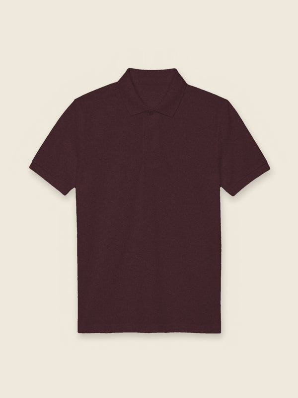 Polo avec texte, dans la couleur Bordeaux