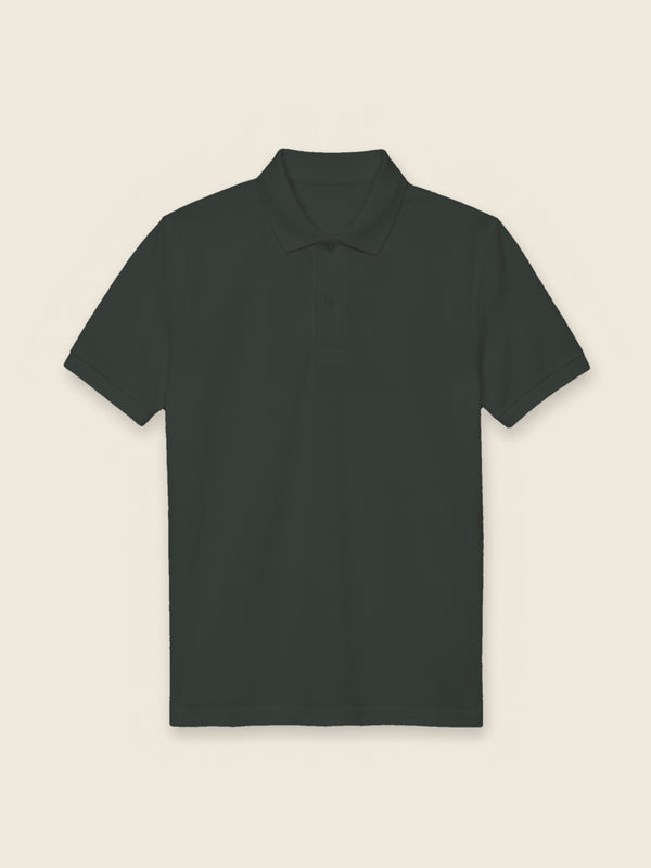 Polo avec logo, dans la couleur Vert (forêt)