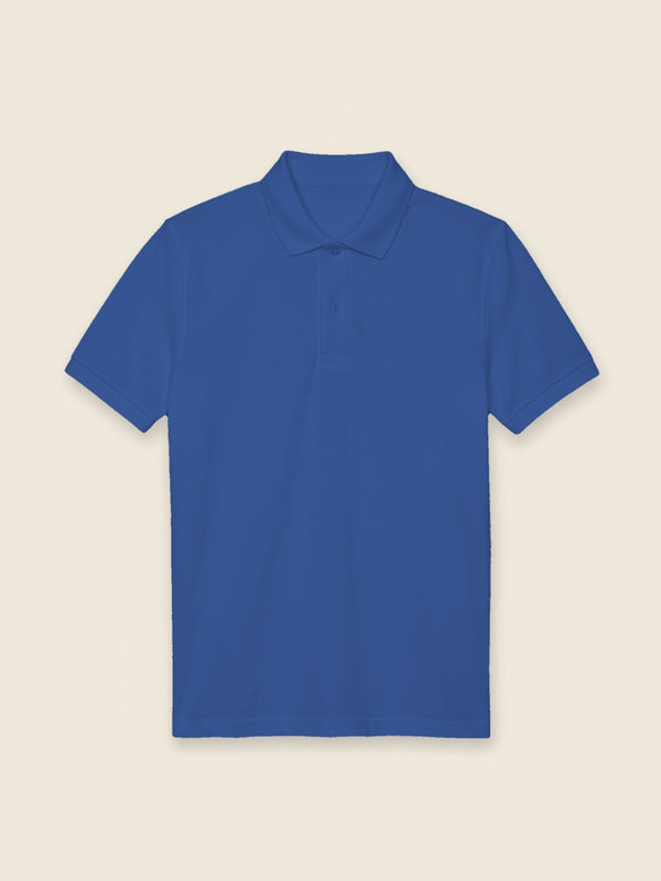 Polo avec code Spotify, dans la couleur Royaal Blauw