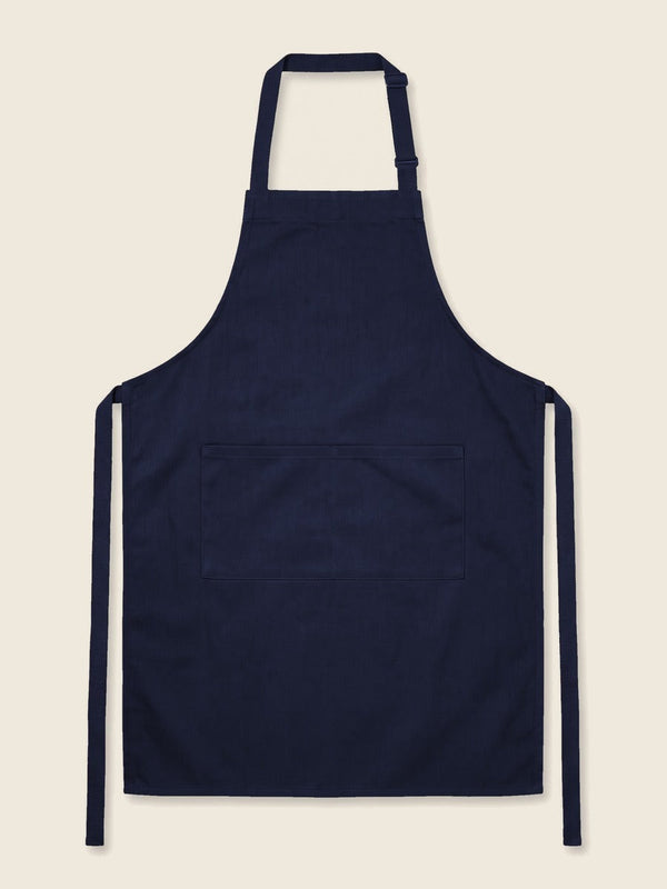Schort met eigen handschrift, in de kleur Navy blauw