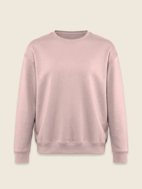 Sweat avec date en chiffres romains, dans la couleur Zacht roze
