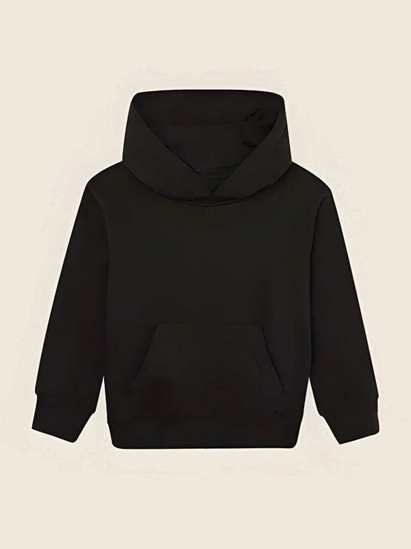 Kindertrui met lijntekening, in de kleur Zwart