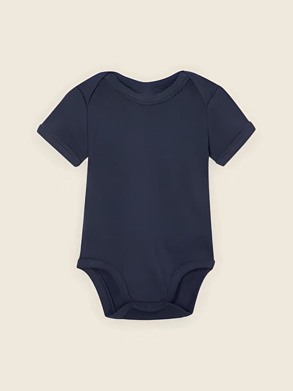 Rompertje met kindertekening, in de kleur Navy blauw