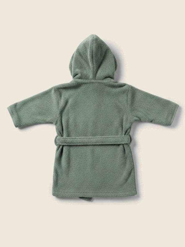 Babybadjas, in de kleur Olive