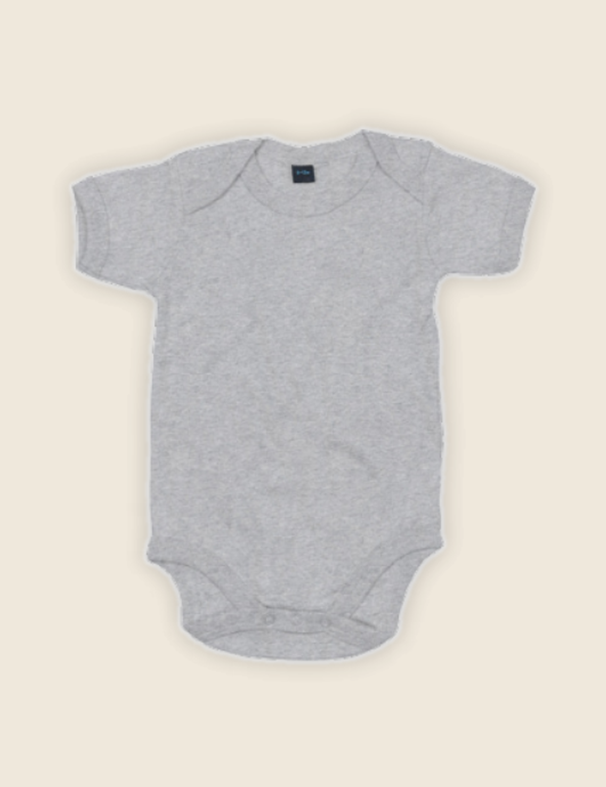 Gepersonaliseerd baby rompertje in de kleur Grijs