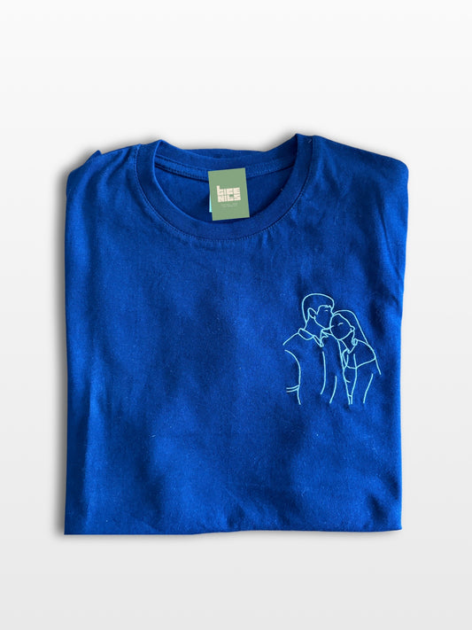 T-shirt met lijntekening (klein)