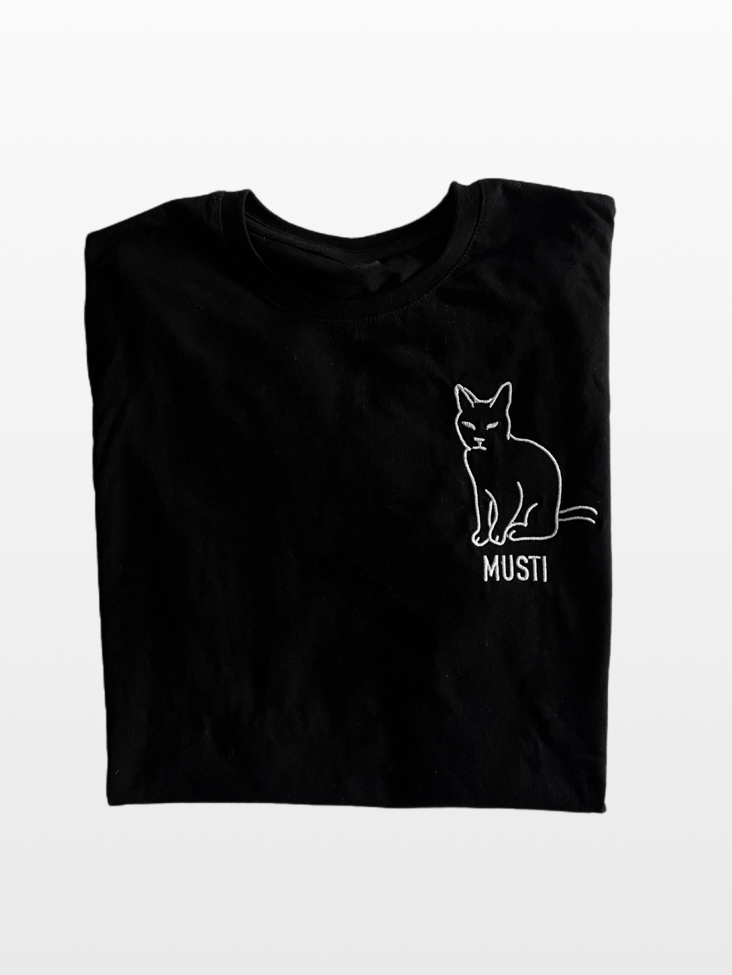 Geborduurde tshirt (volledig personaliseerbaar)