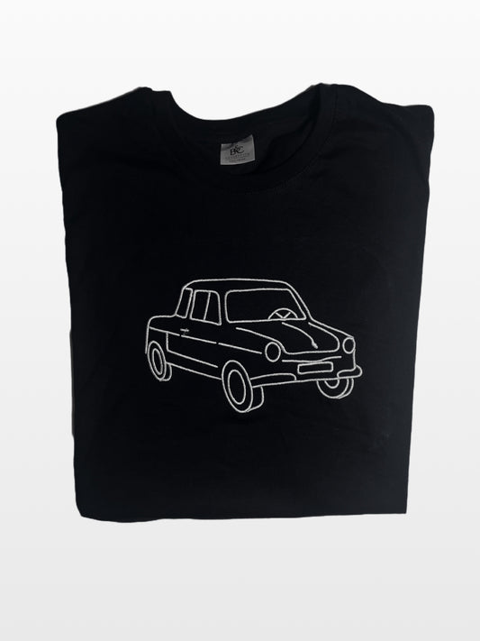 T-shirt met auto