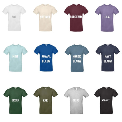 De verschillende kleuren t-shirt om uit te kiezen om te personaliseren