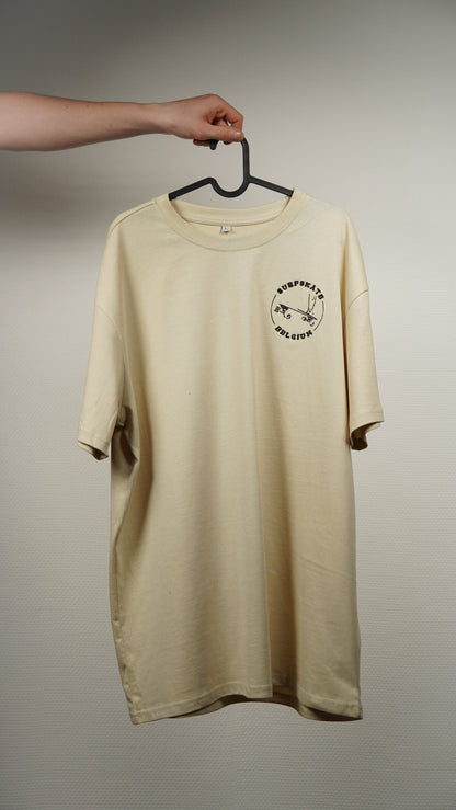 Tshirt met Surfskate Belgium - Klein Logo