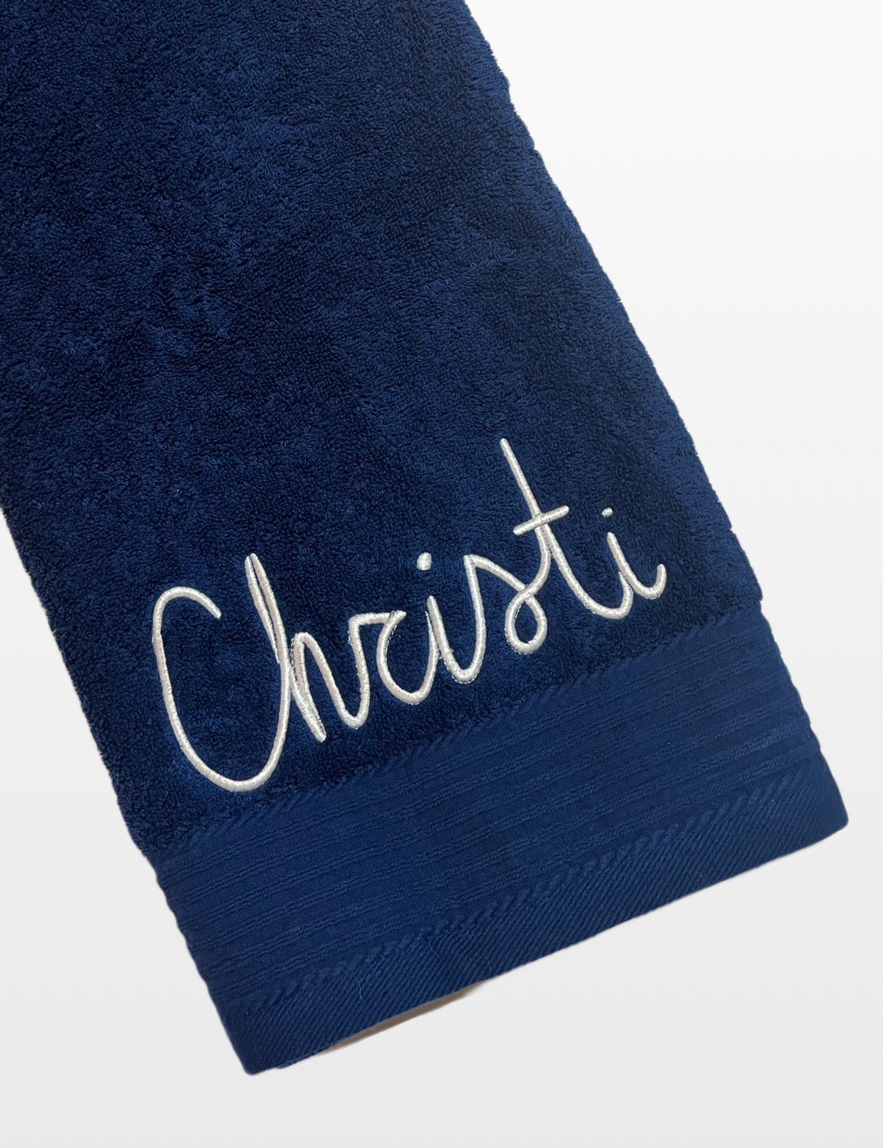 geborduurde handdoek met tekst