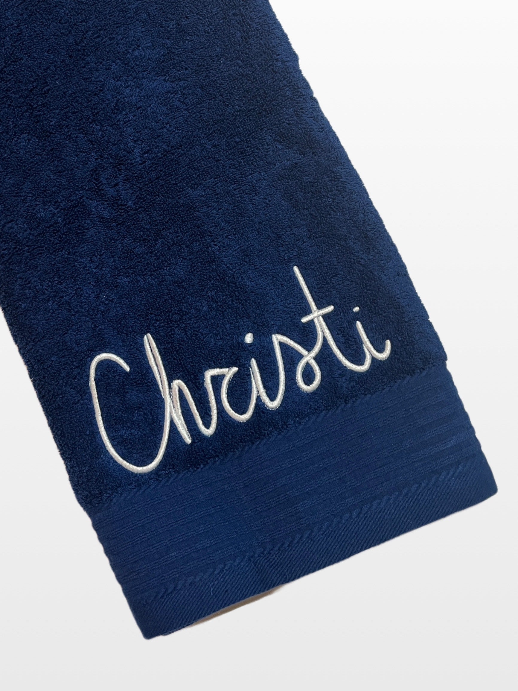 geborduurde handdoek met tekst