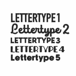 Personaliseer je boekentas met een leuke tekst. Hierbij kun je kiezen tussen vijf verschillende lettertypes.