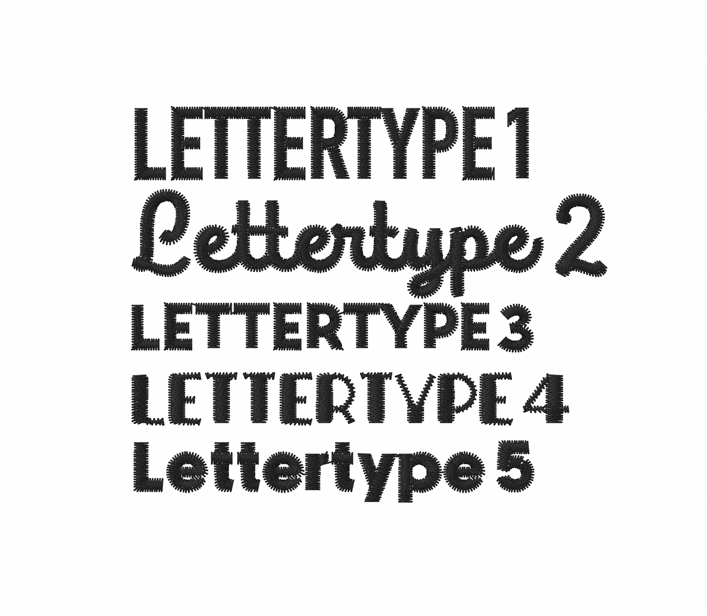 Personaliseer je boekentas met een leuke tekst. Hierbij kun je kiezen tussen vijf verschillende lettertypes.