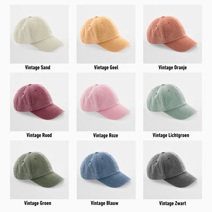 Personaliseer pet 'vintage cap'