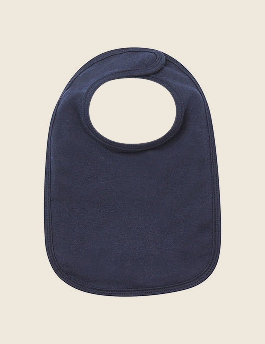 Bavetje in de kleur Navy, laten personaliseren door Tice Nits