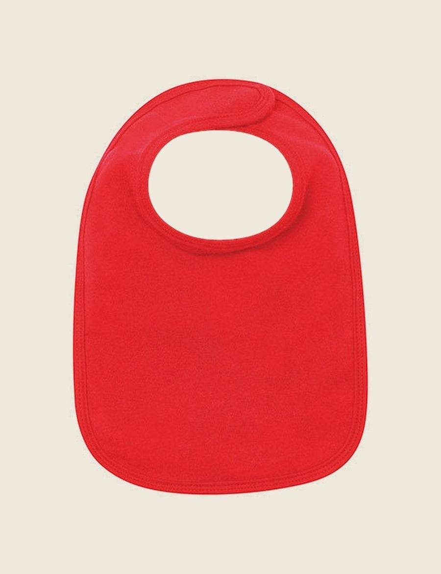 Bavetje in de kleur Rood, laten personaliseren door Tice Nits