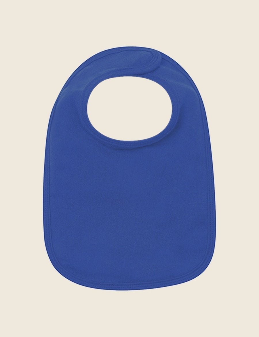 Bavetje in de kleur Royaal Blauw, laten personaliseren door Tice Nits