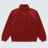 Fleece trui in de kleur Rood – Tice Nits