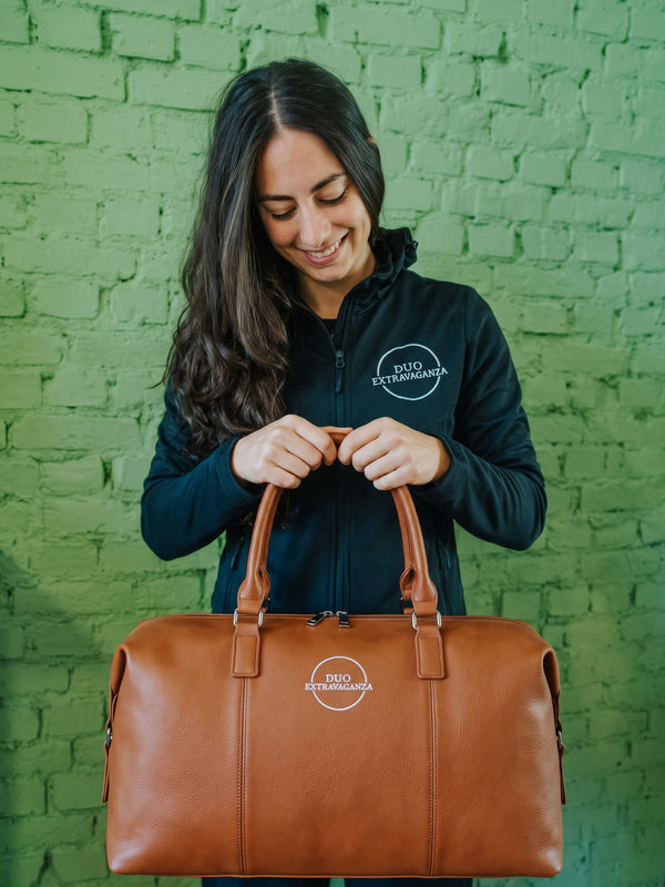 Sac de week-end effet cuir