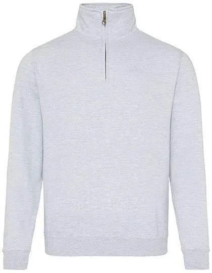 Quarter zip sweater with zipper