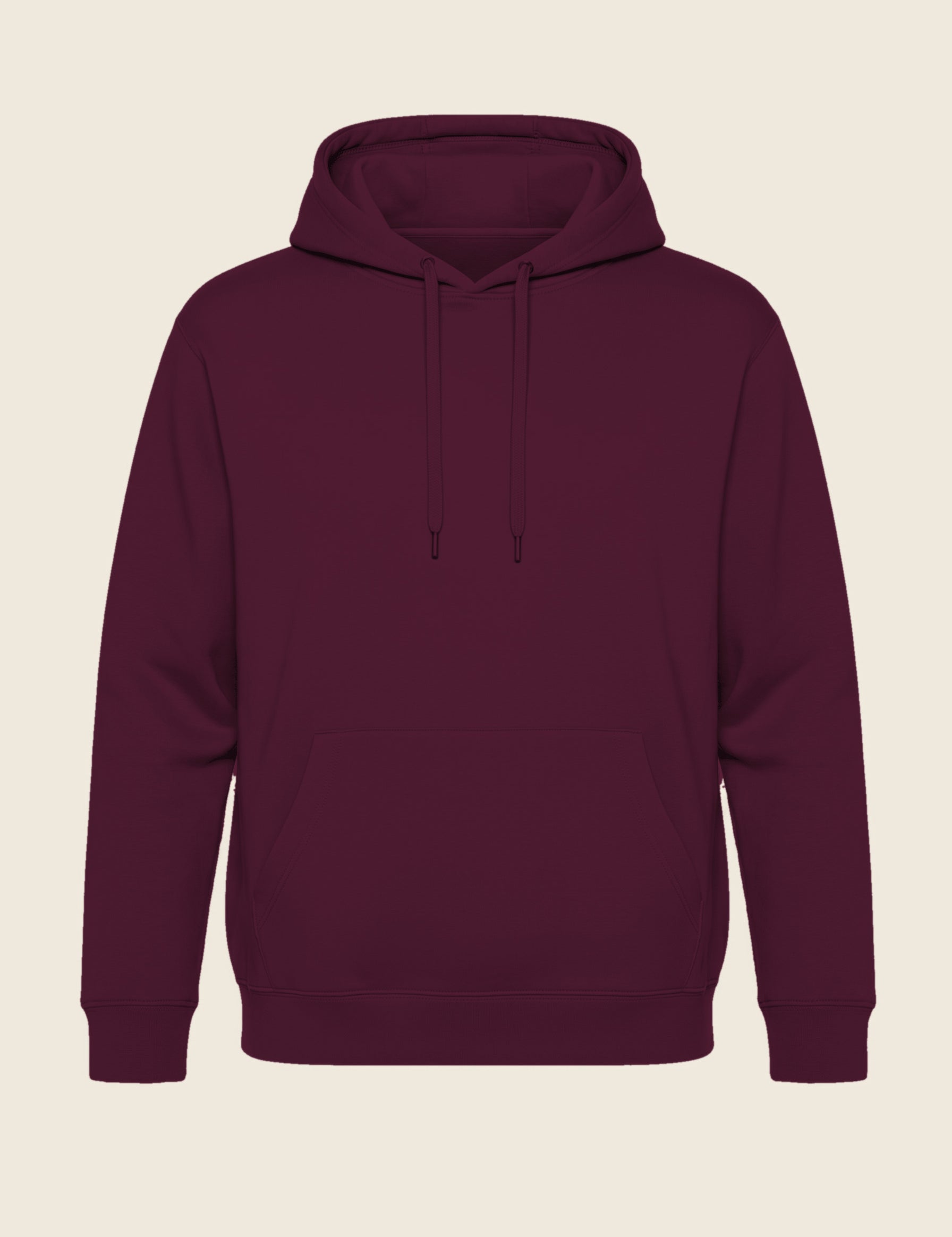 Hoodie in de kleur Bordeaux, geborduurd door Tice Nits