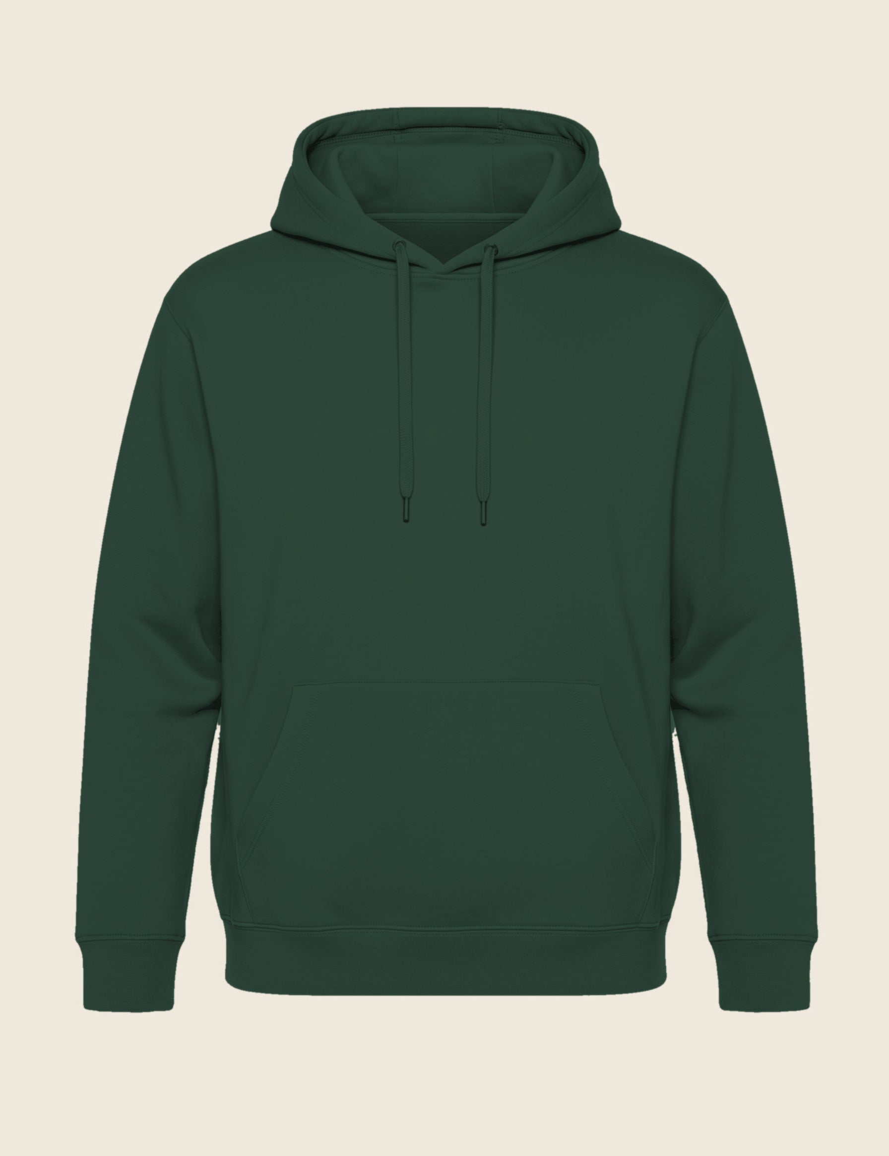 Hoodie in de kleur Groen (forest), geborduurd door Tice Nits