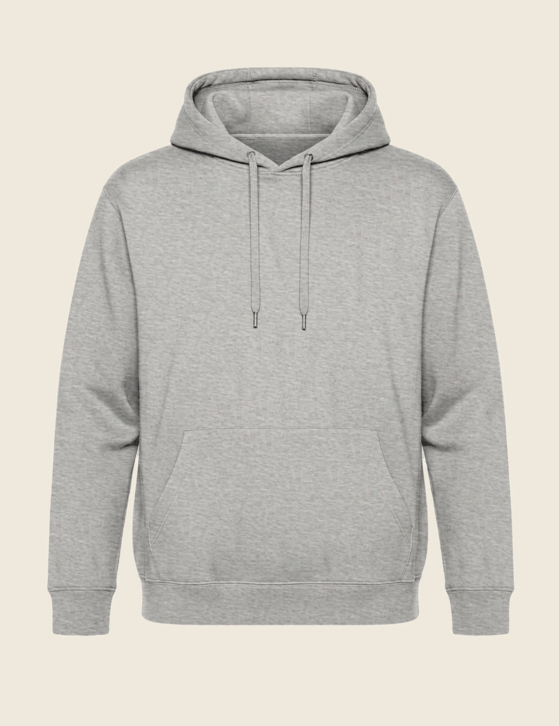 Hoodie in de kleur Lichtgrijs, geborduurd door Tice Nits
