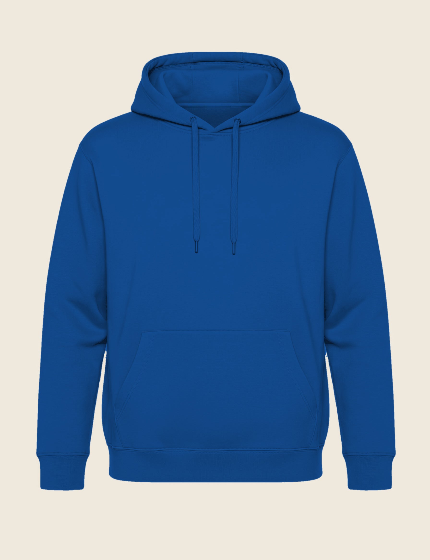 Hoodie in de kleur Royaal Blauw, geborduurd door Tice Nits