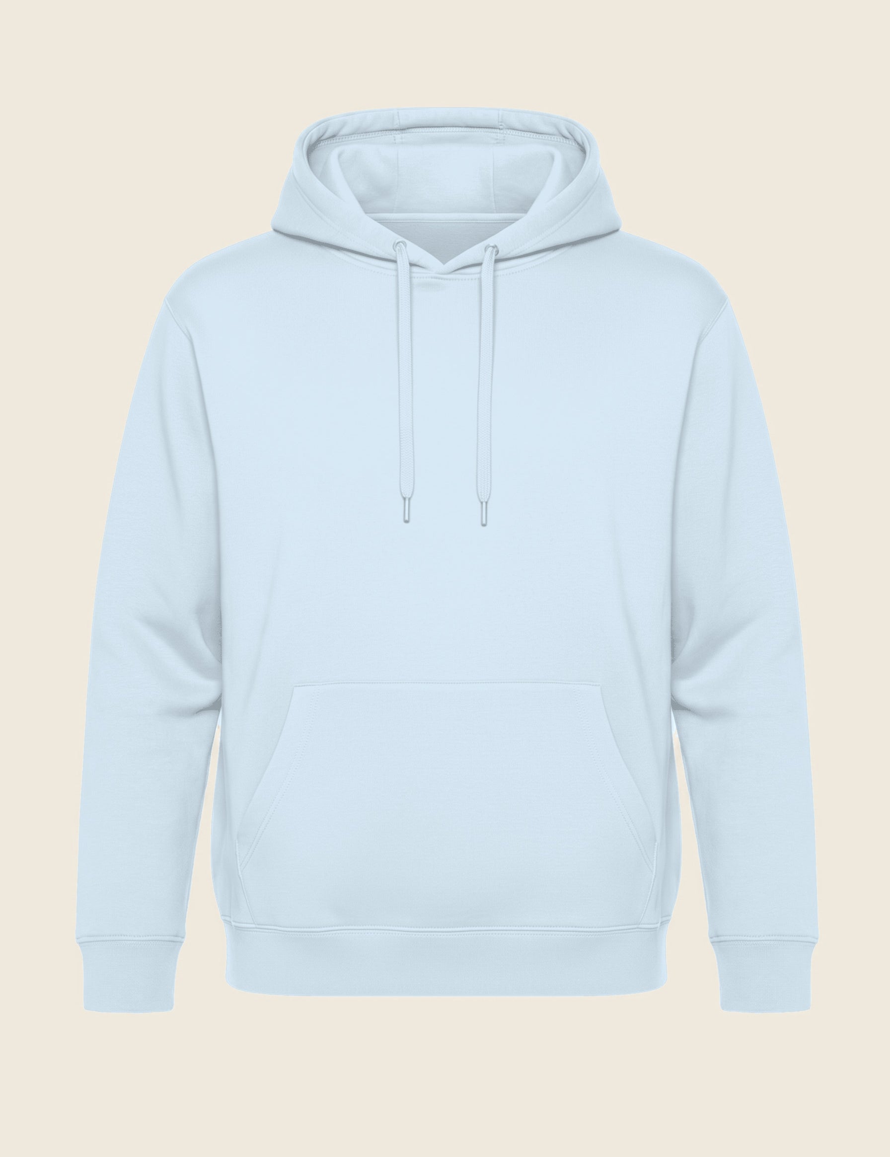 Hoodie in de kleur Sky blauw, geborduurd door Tice Nits