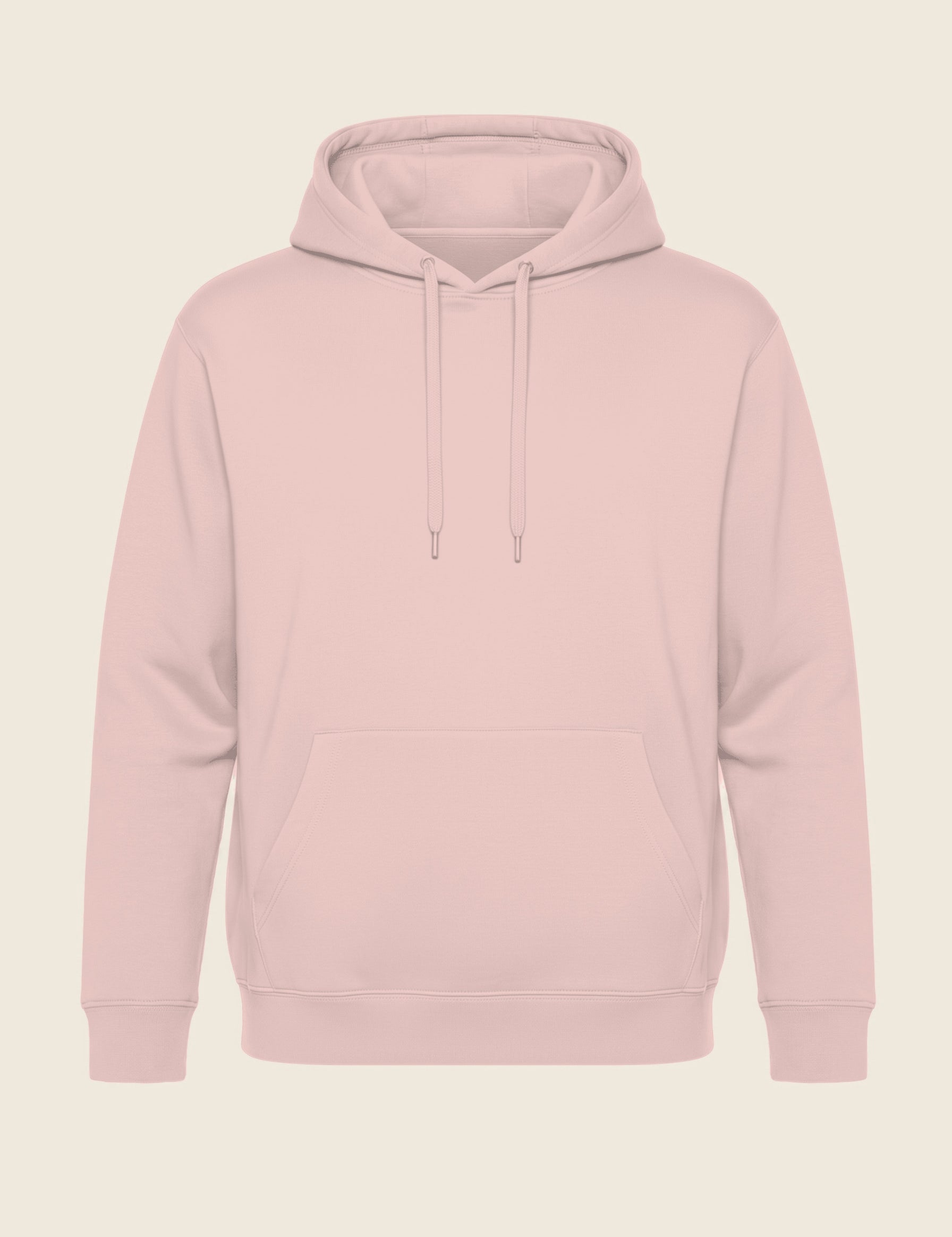Hoodie in de kleur Zacht roze, geborduurd door Tice Nits