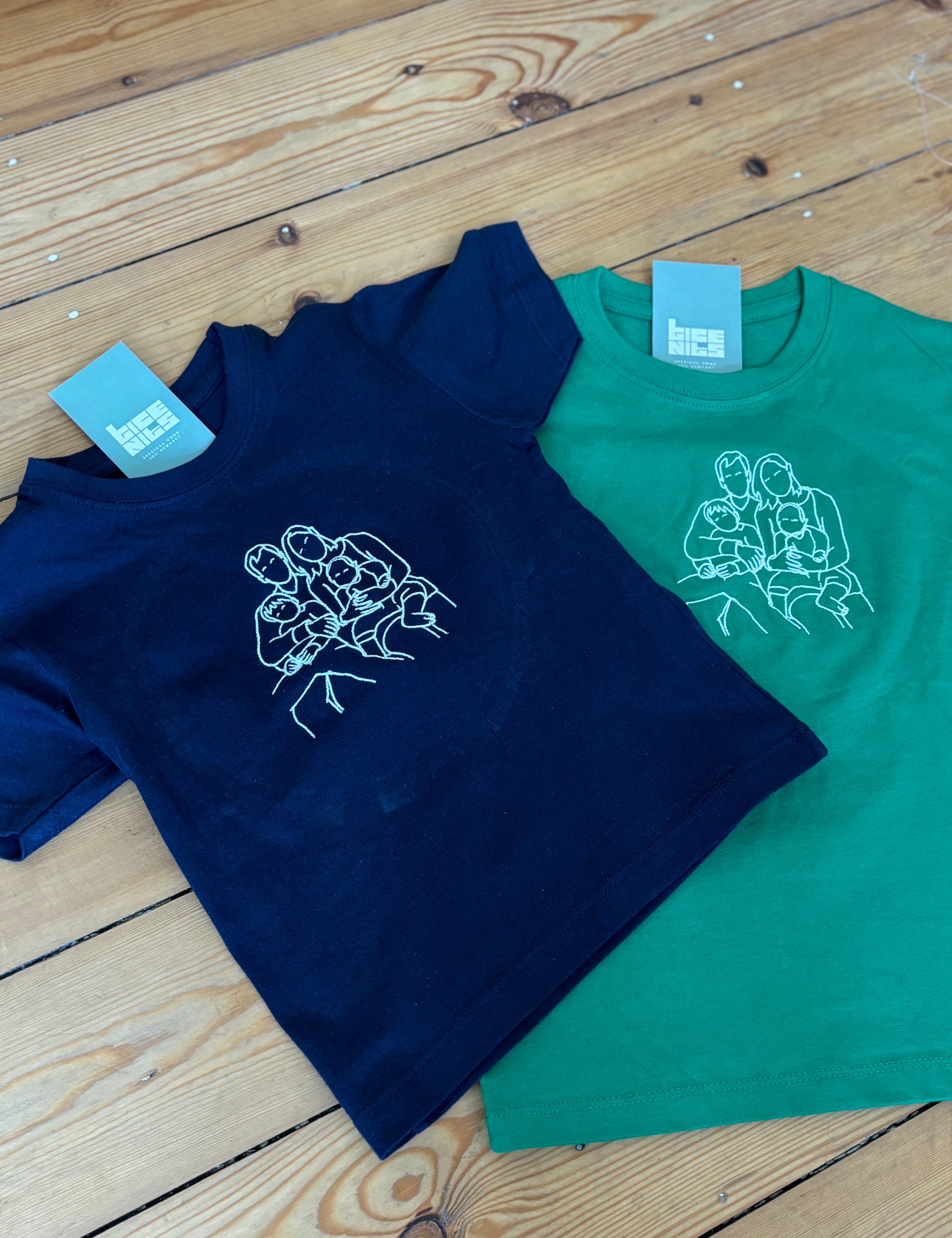 kindershirt met lijntekening