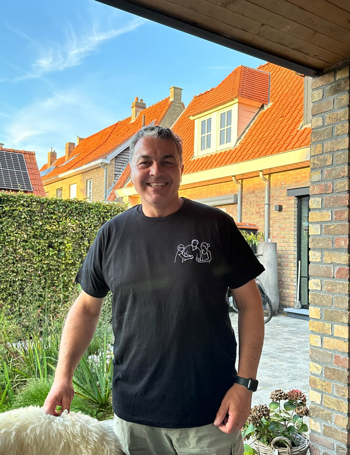foto geborduurde t-shirt klanten
