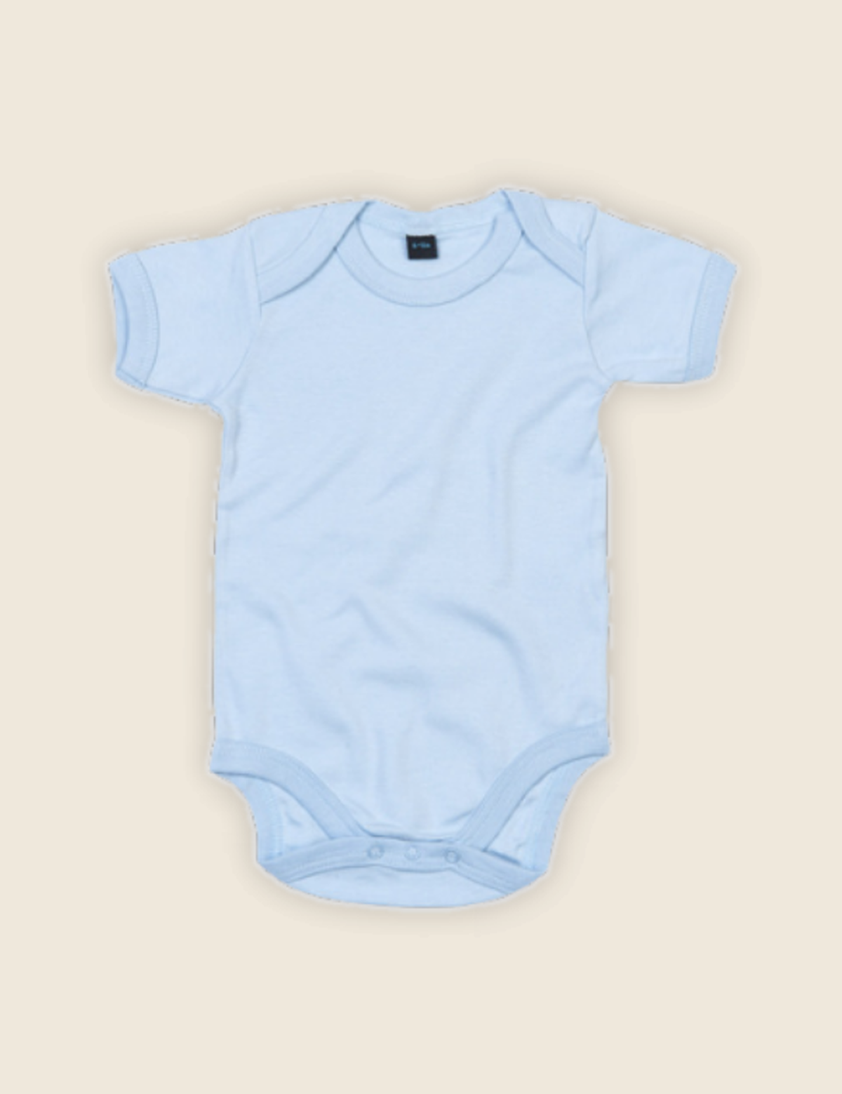 Gepersonaliseerd baby rompertje in de kleur Sky blauw