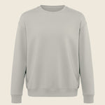 Sweater in de kleur Grey Fog, geborduurd door Tice Nits