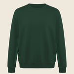 Sweater in de kleur Groen (forest), geborduurd door Tice Nits