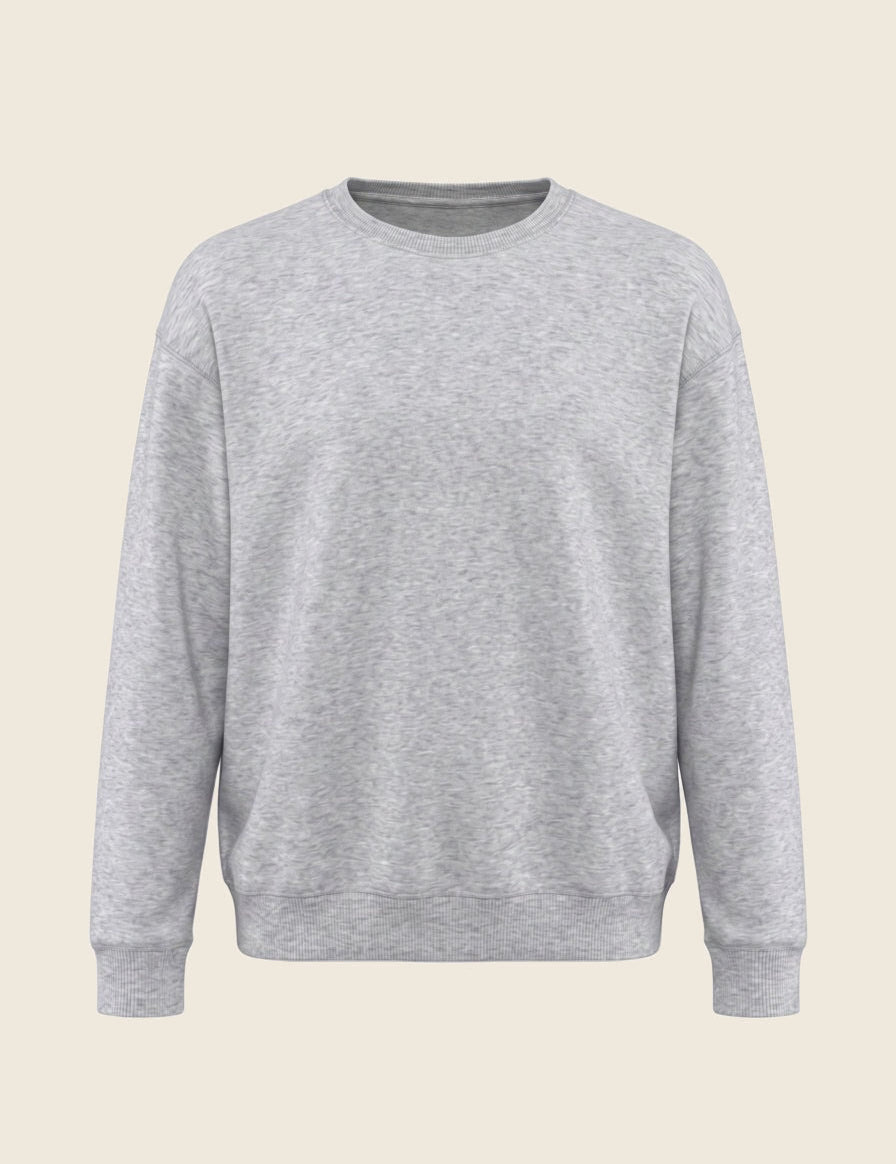 Sweater in de kleur Lichtgrijs, geborduurd door Tice Nits