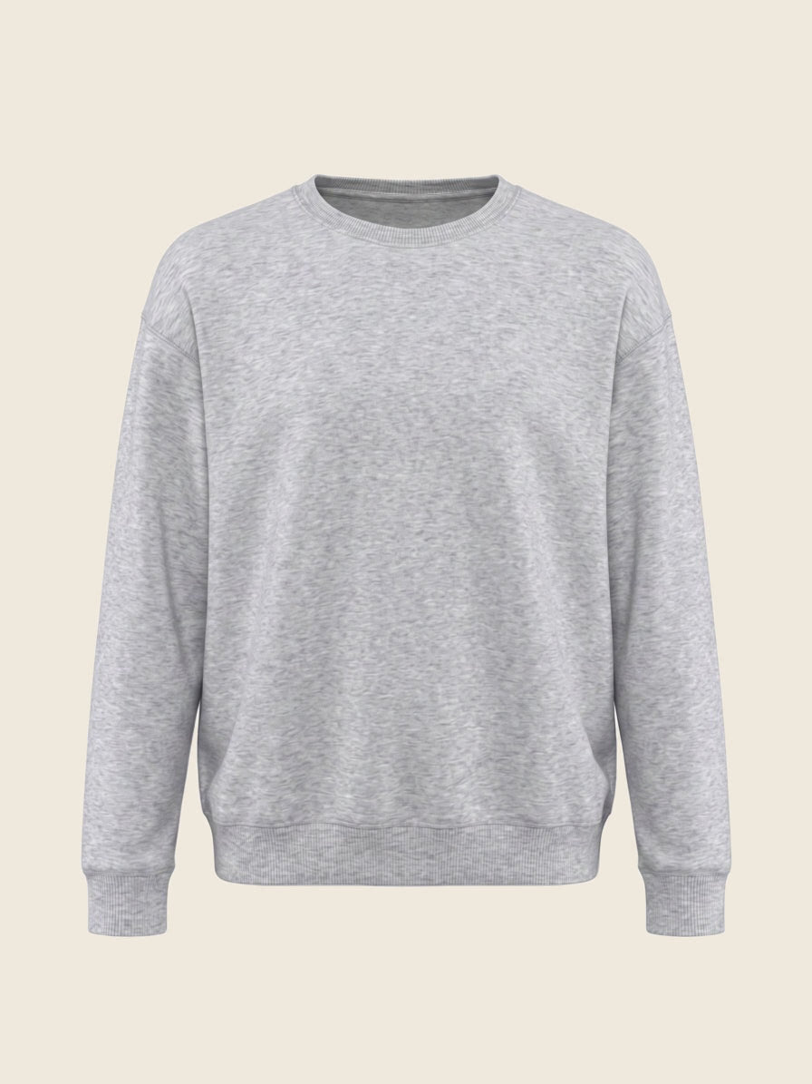 Sweater in de kleur Lichtgrijs, geborduurd door Tice Nits